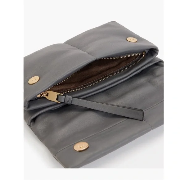 All Saints Ezra Logo Strap Leather Crossbody Bag - Picture 4 of 11